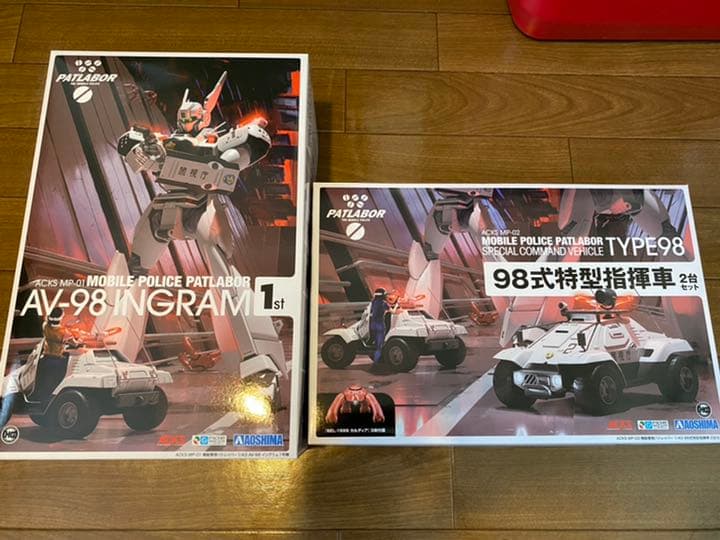 機動警察パトレイバー 1/43イングラム1号機&98式特型指揮車2台セット
