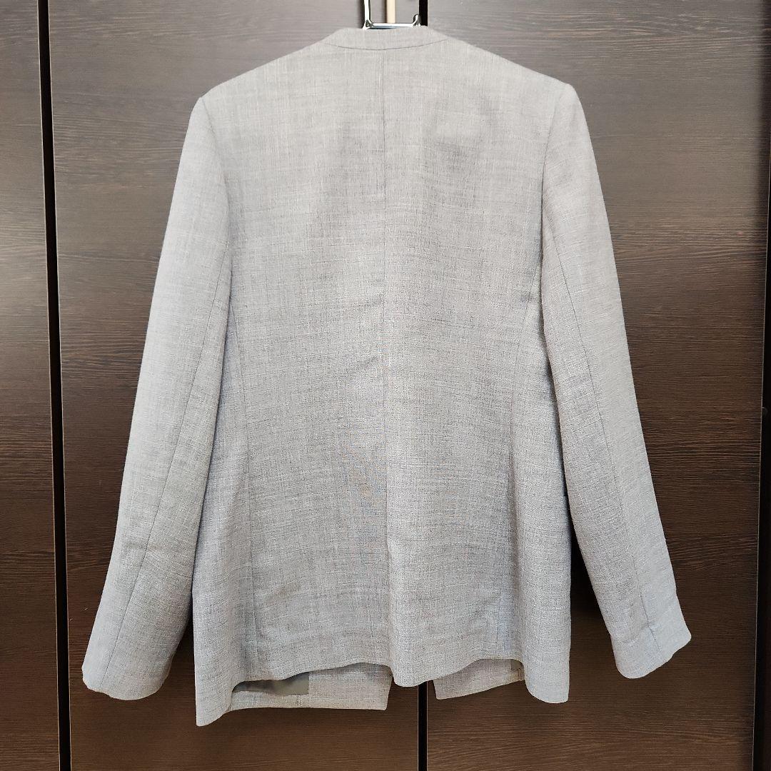 本日限定！【美品】スピックアンドスパン ダブルクロスVカラージャケット グレー