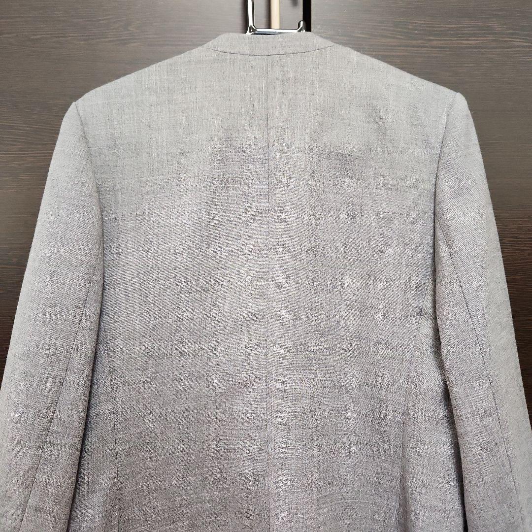 本日限定！【美品】スピックアンドスパン ダブルクロスVカラージャケット グレー