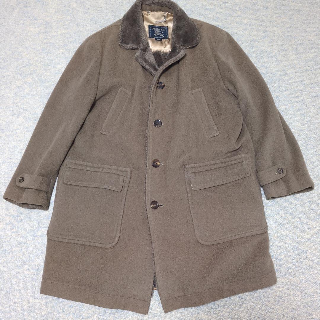 ✨希少✨ バーバリー ラムウール100% ボアギャングコート ヴィンテージ L