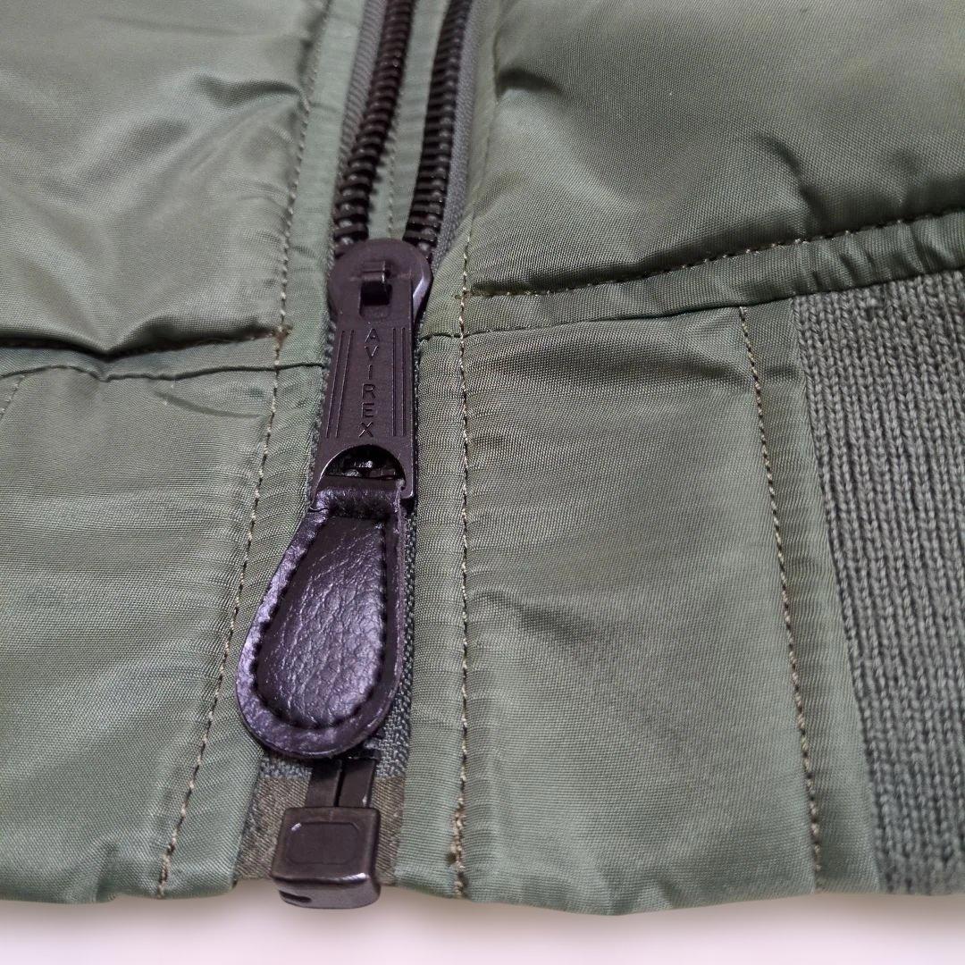 ⭐️極美品⭐️AVIREX　MA-1フライトジャケット　カーキ　レディースL