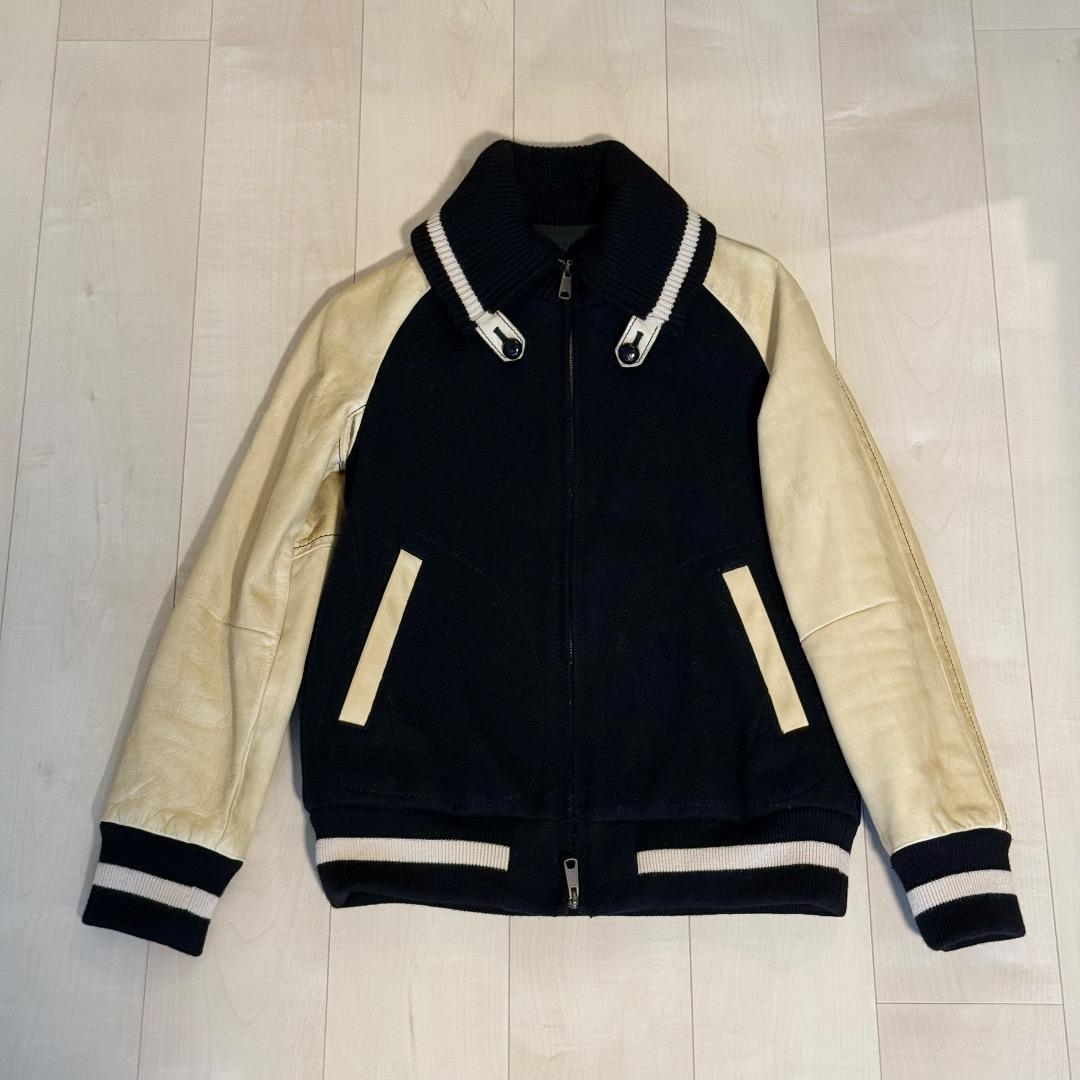 NUMBER (N)INE／スタジャン／本革・ウール／サイズ2／ナンバーナイン