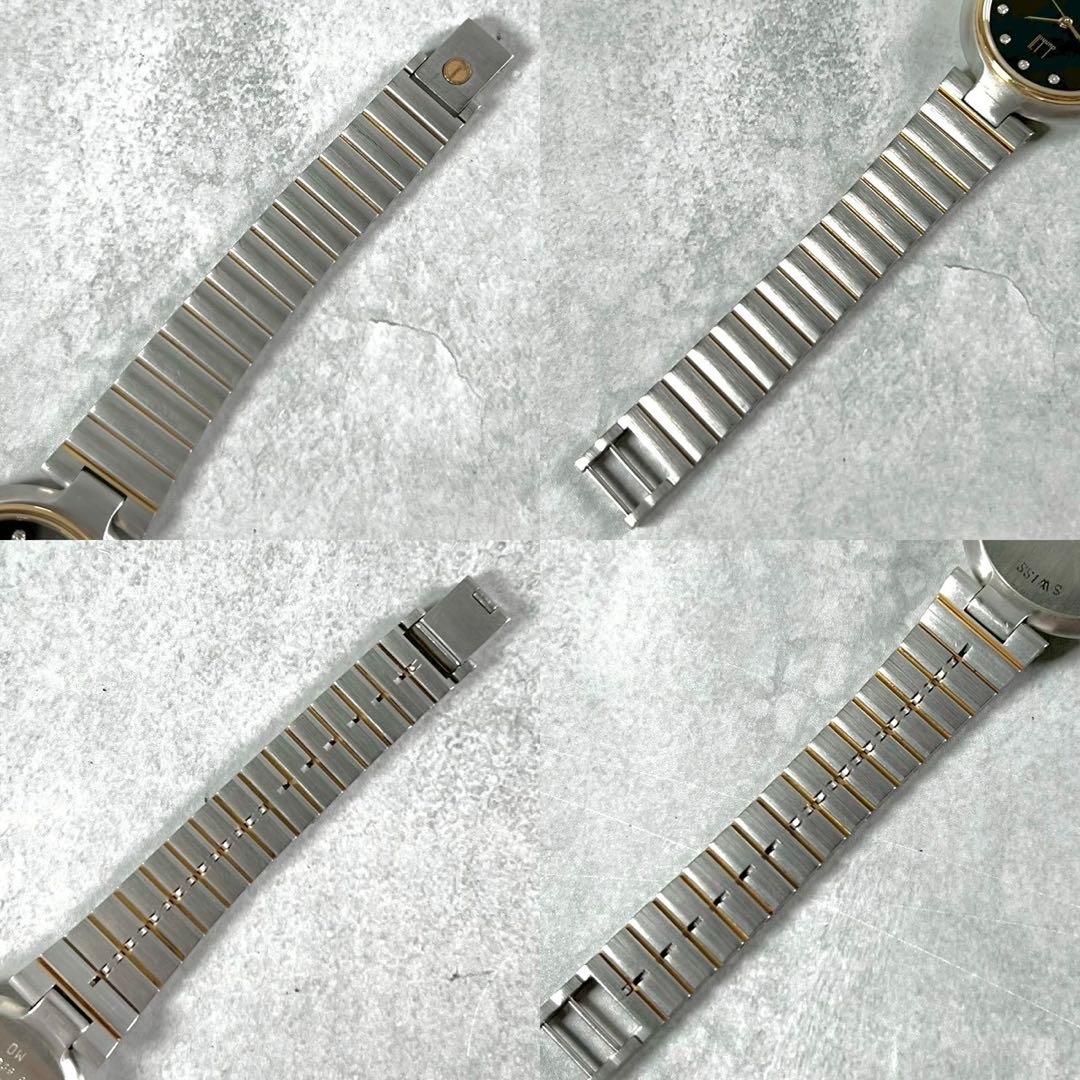 dunhill ダンヒル 12Pダイヤ クォーツ 腕時計 ブラック エレガント