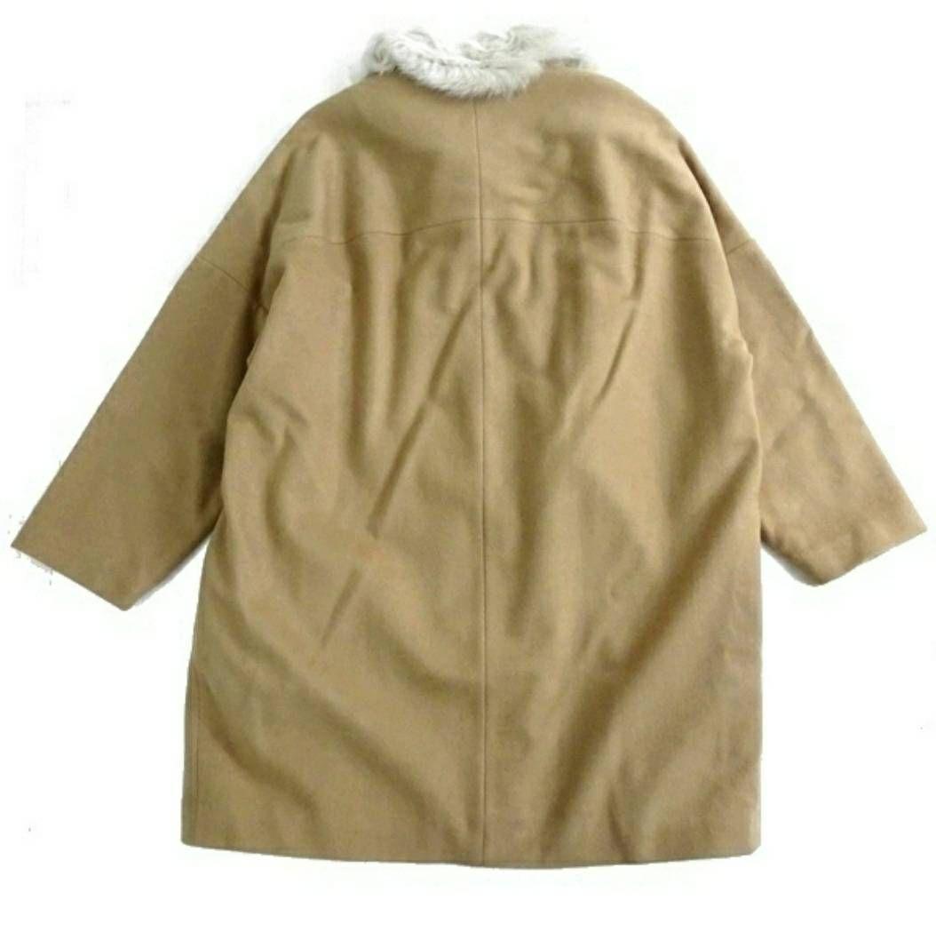 【新品】Karl Donoghue 高級ウール ミドル丈ノーカラーコート