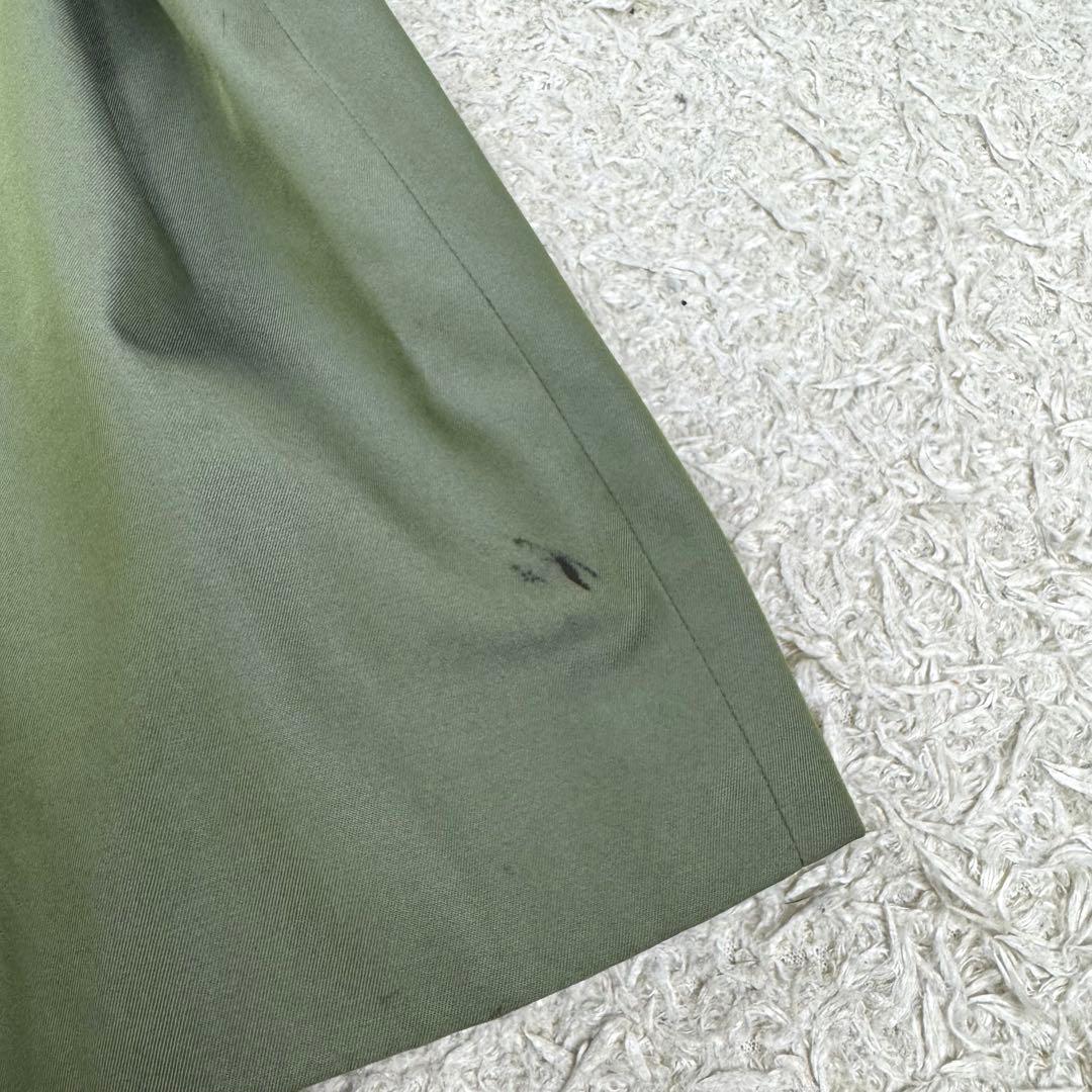 アクアスキュータム アクア5 トレンチコート ダブル ベルト 玉虫色 英国製