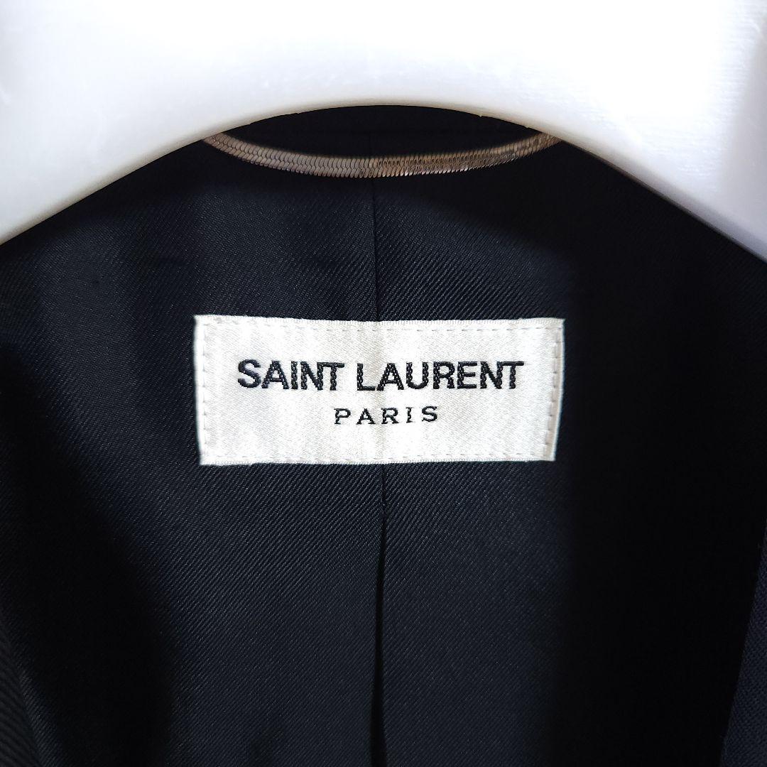 14ss SAINT LAURENT PARIS スモーキングジャケット レザー