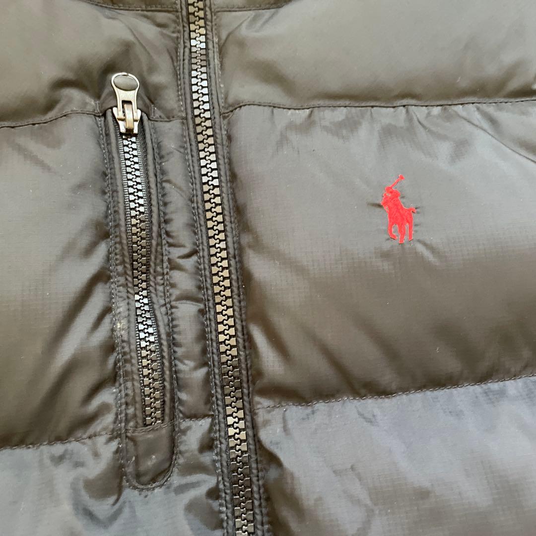 美品 ポロラルフローレン ブラック ポニー ダウンベスト XSサイズ