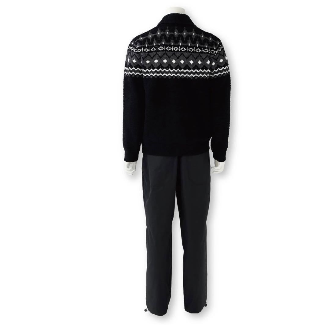 kashwere JACQUARD CARDIGAN Mサイズ グレー