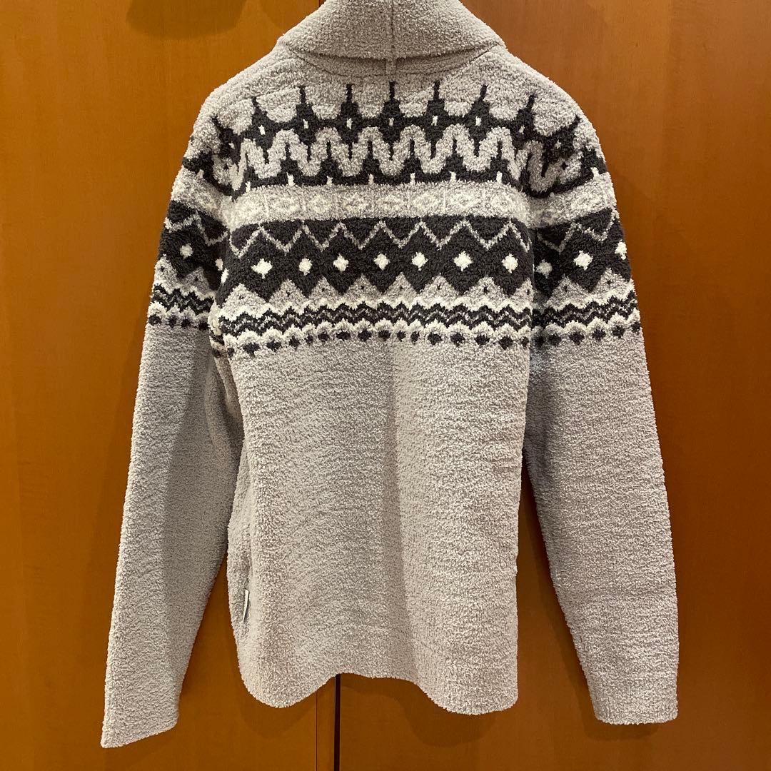 kashwere JACQUARD CARDIGAN Mサイズ グレー