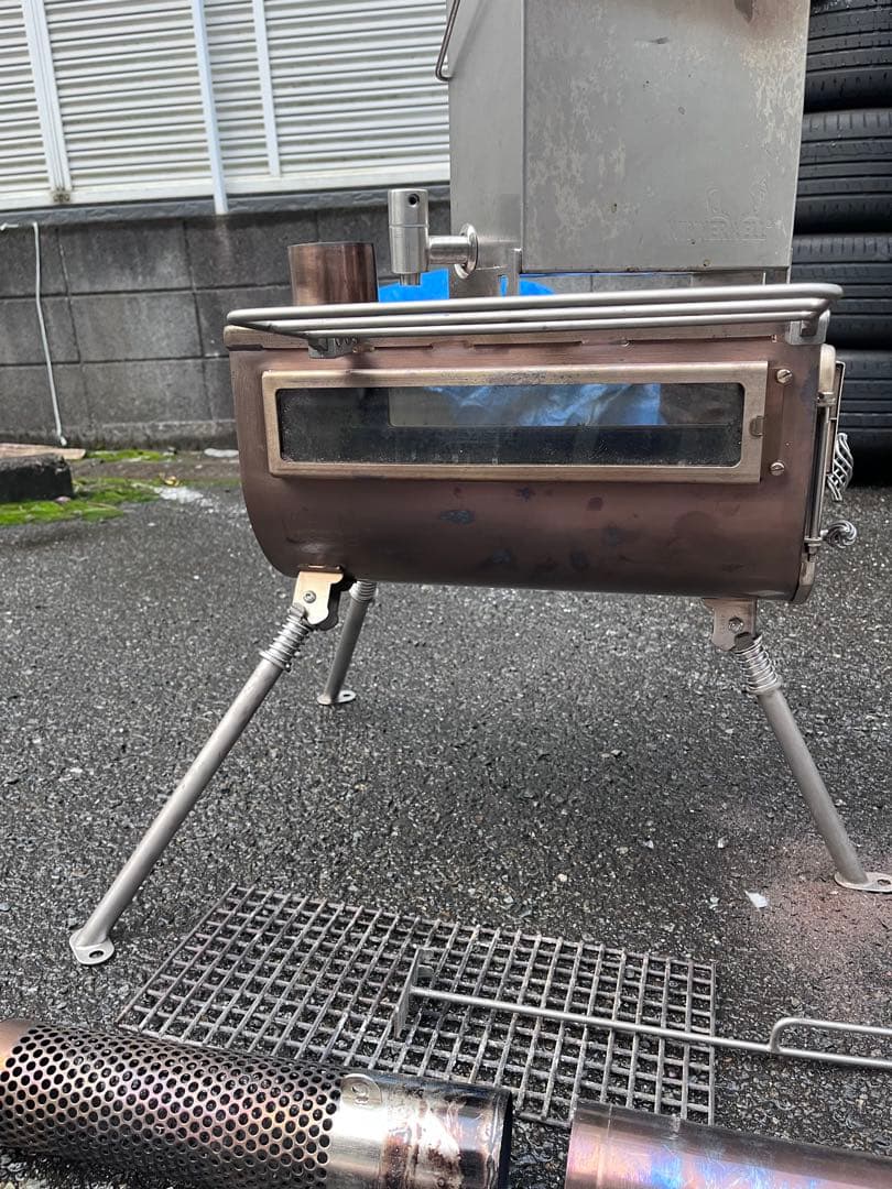 テンマクデザイン ウッドストーブ サイドヴューＭサイズ