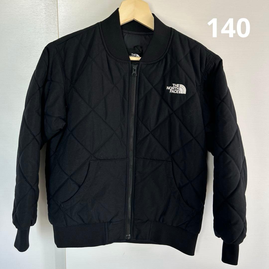 ノースフェイス　キッズ　キルティングジャケット　黒　140 ブルゾン