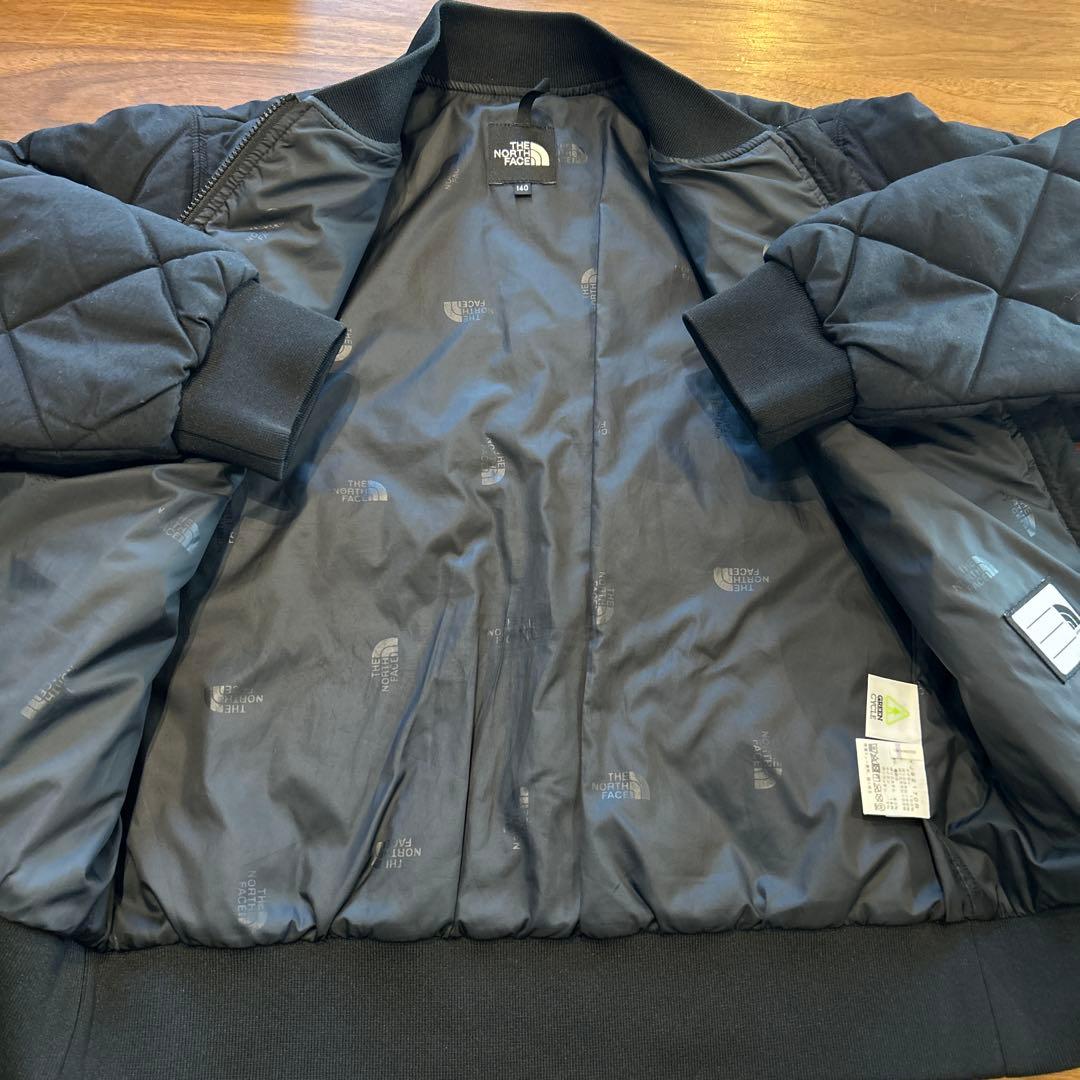 ノースフェイス　キッズ　キルティングジャケット　黒　140 ブルゾン