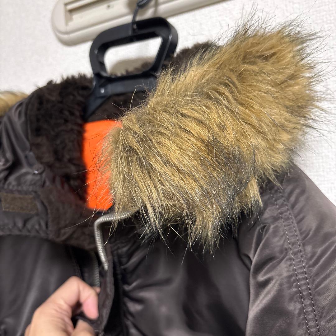 アルファ　N-3B ミリタリージャケット　ダークブラウン