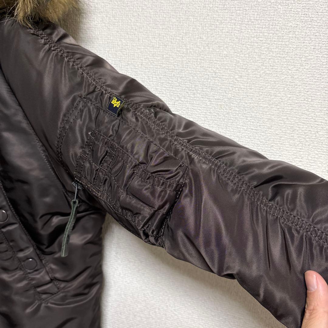 アルファ　N-3B ミリタリージャケット　ダークブラウン