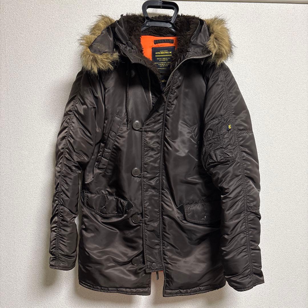 アルファ　N-3B ミリタリージャケット　ダークブラウン