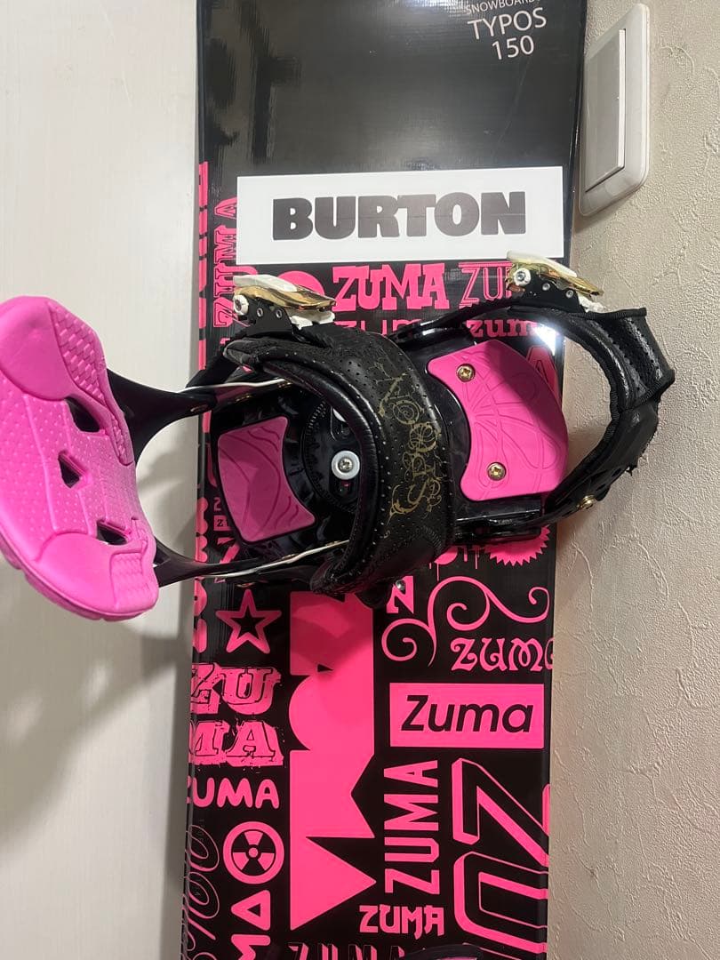 高身長女性！BURTONステッカー付き！ZUMA 150cm バインセット