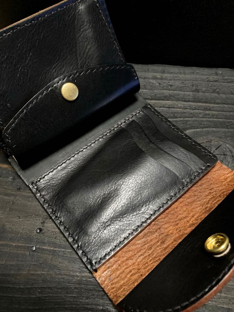 イタリアンレザー　三つ折りウォレット