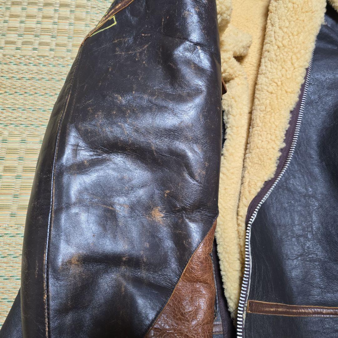 AVIREX　革ムートンフライトジャケット　B3