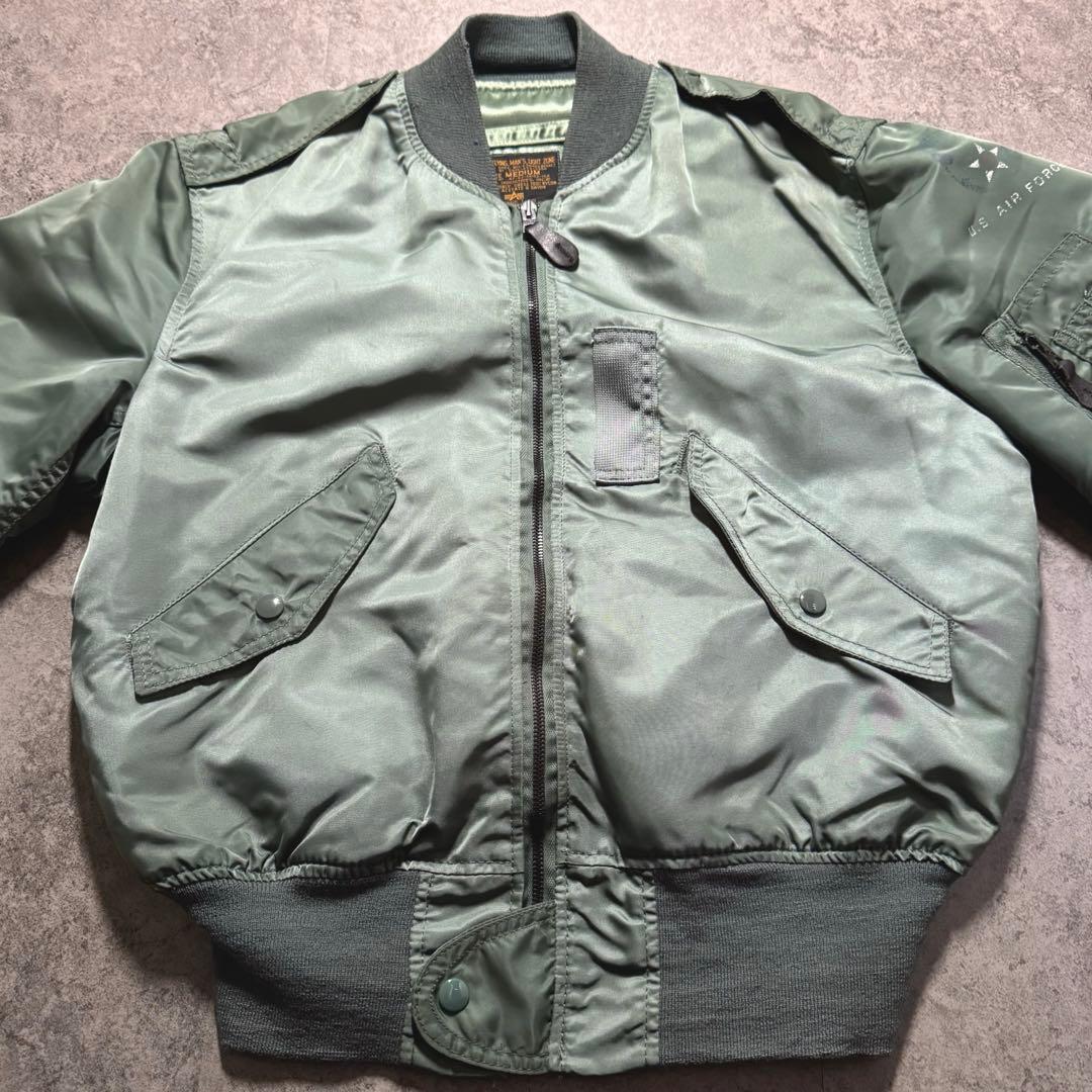 【50s 復刻】90s alpha フライトジャケット L-2B 黒タグ　USA