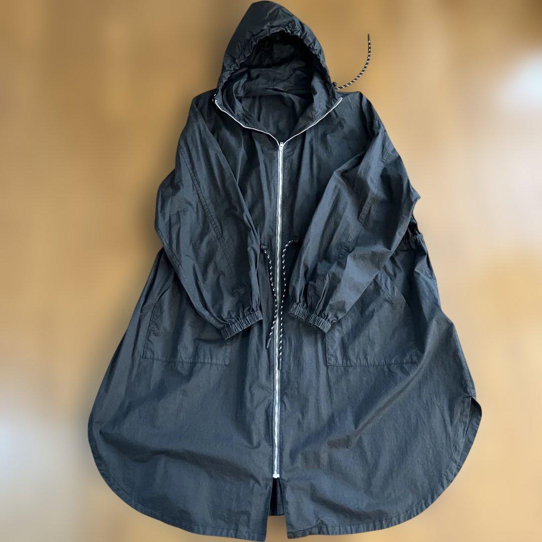 R&D.M.Co-オールドマンズテーラーガーメントダイフーディコート　ブラック