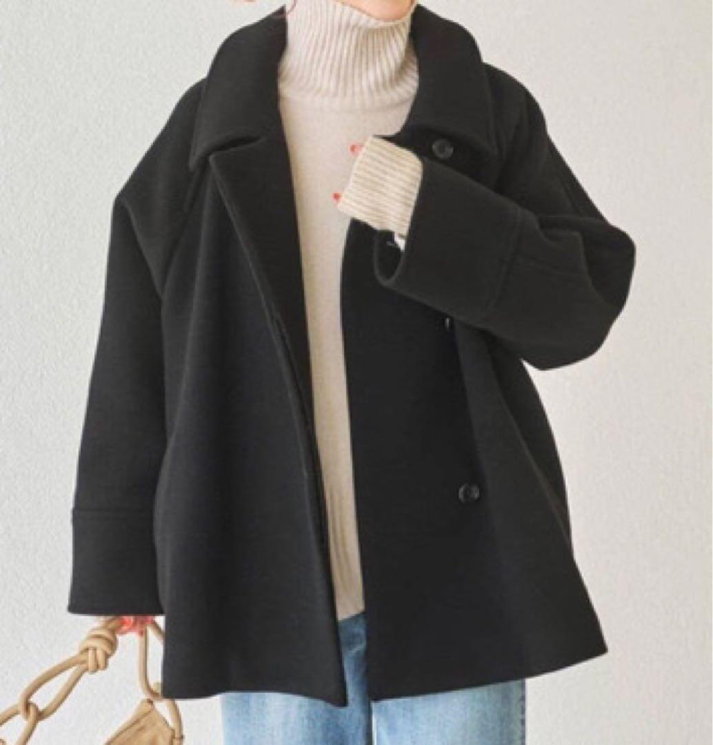 極美品✨Spick & Span　W/Nyモッサステンカラーショートコート