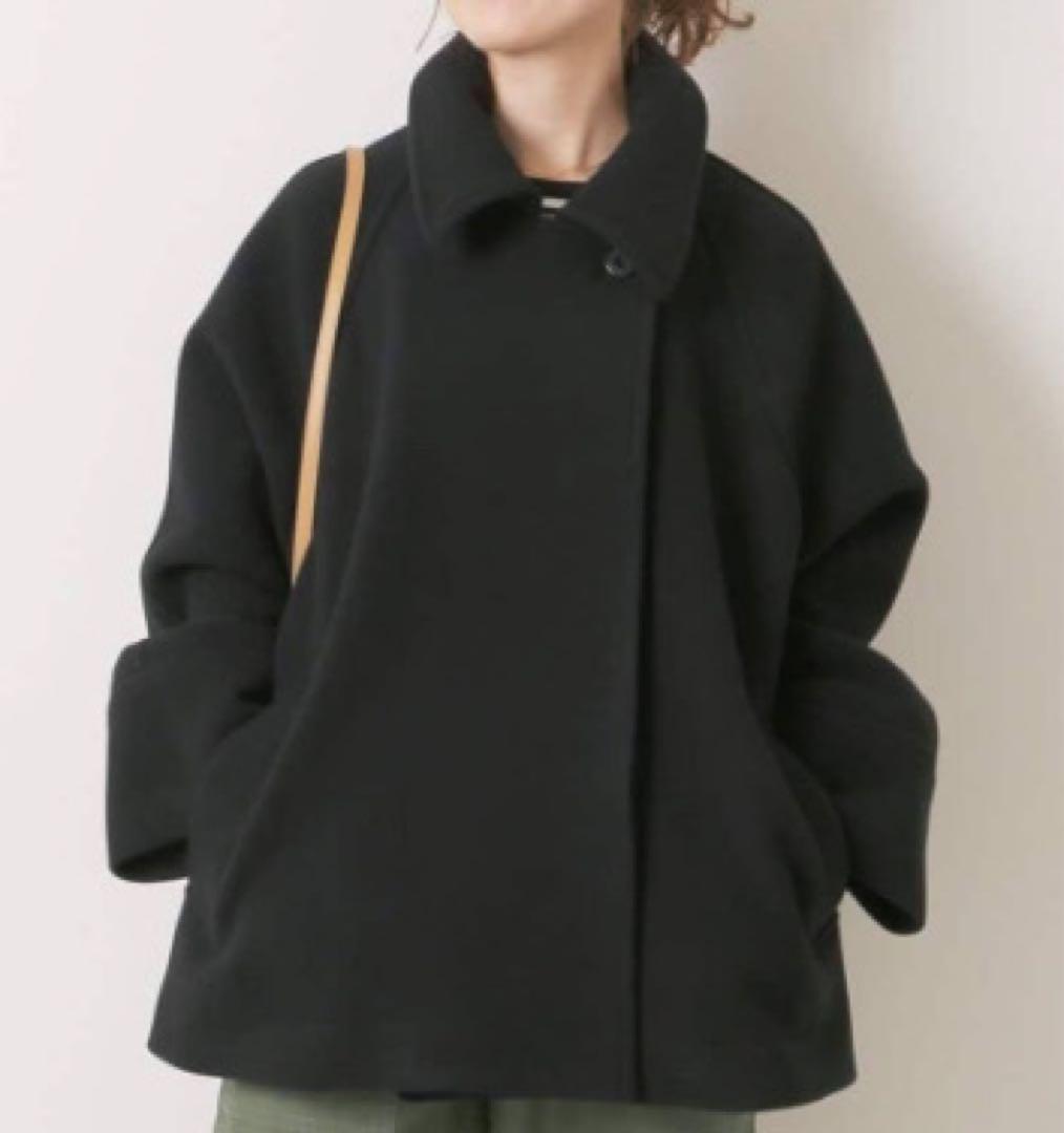 極美品✨Spick & Span　W/Nyモッサステンカラーショートコート