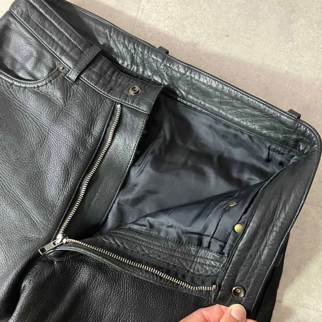 KUSHITANI 浜松 レザーパンツ/バイク/sizeLL/黒/