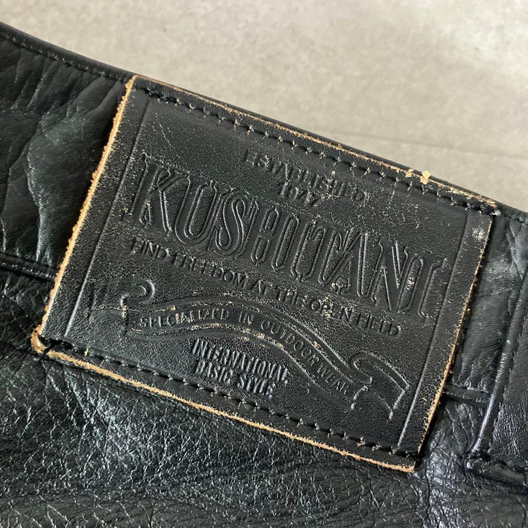 KUSHITANI 浜松 レザーパンツ/バイク/sizeLL/黒/