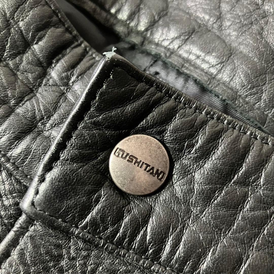 KUSHITANI 浜松 レザーパンツ/バイク/sizeLL/黒/