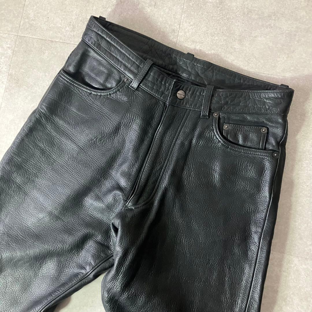 KUSHITANI 浜松 レザーパンツ/バイク/sizeLL/黒/