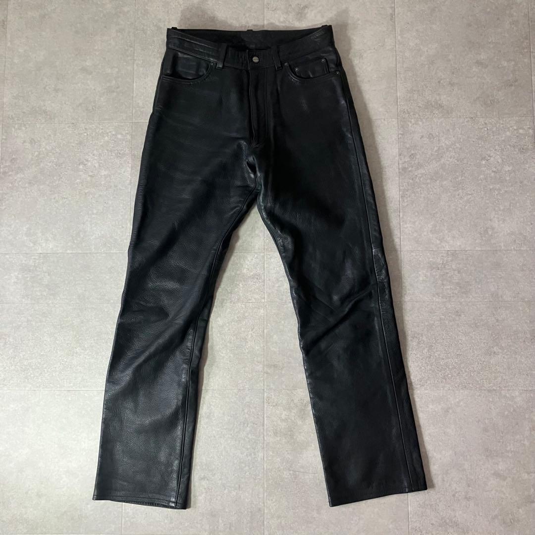 KUSHITANI 浜松 レザーパンツ/バイク/sizeLL/黒/