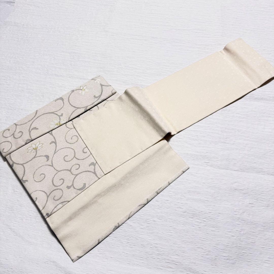 m124 弥栄織物 作り帯 つけ帯 正絹 帯