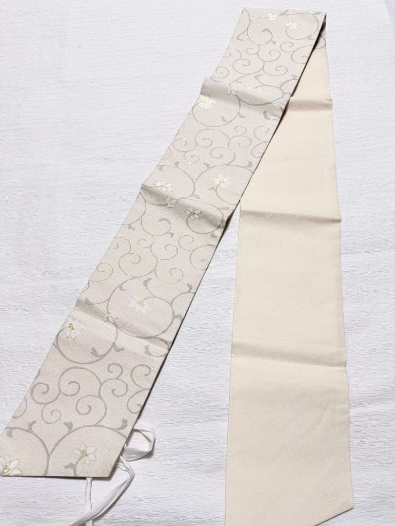 m124 弥栄織物 作り帯 つけ帯 正絹 帯