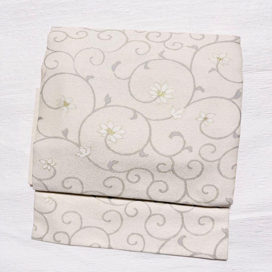 m124 弥栄織物 作り帯 つけ帯 正絹 帯