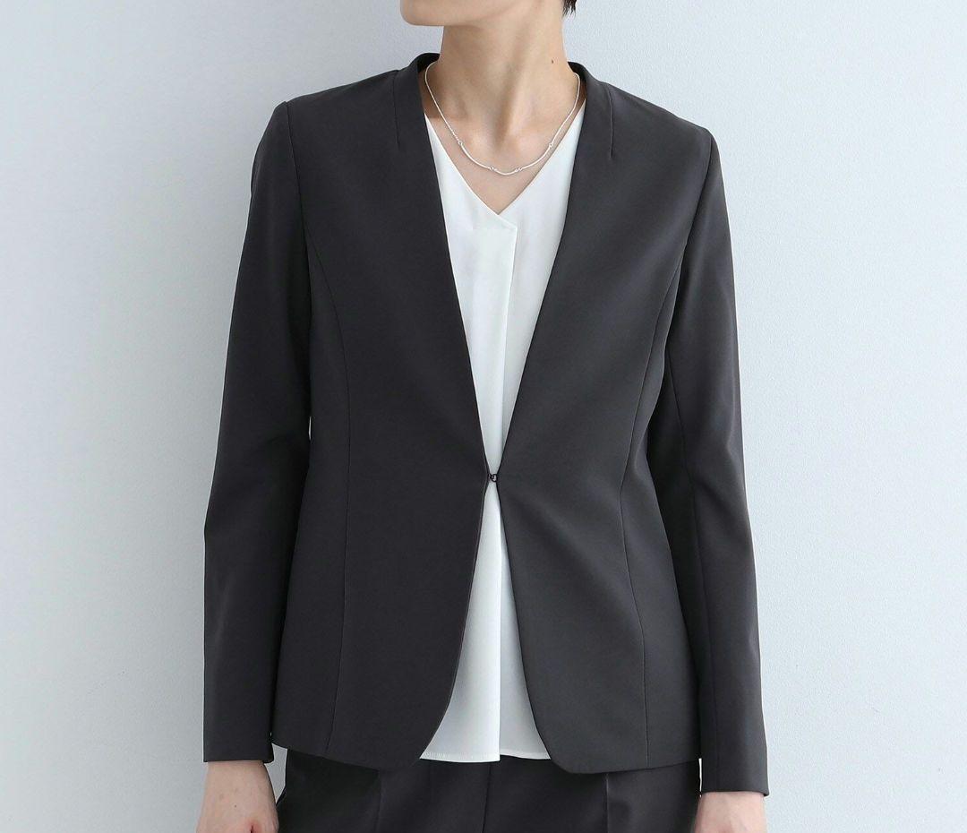 INDIVI　ノーカラージャケット　size12