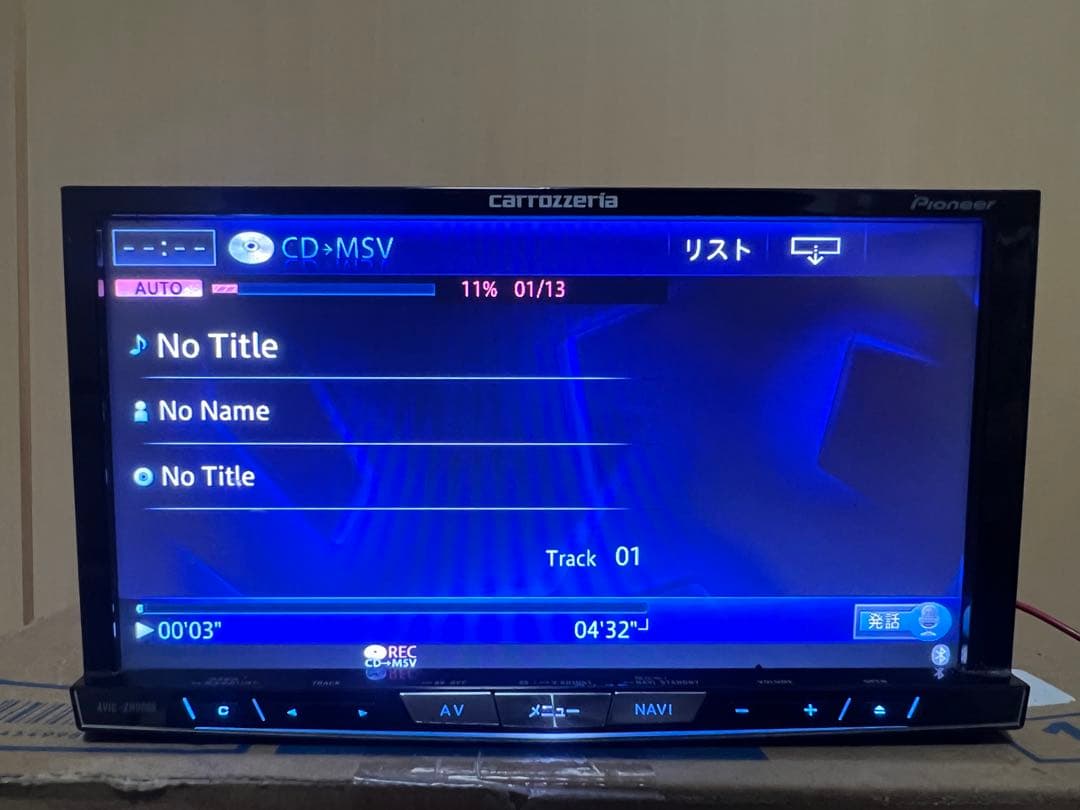 Pioneer carrozzeria カーナビ AVIC-zh0009