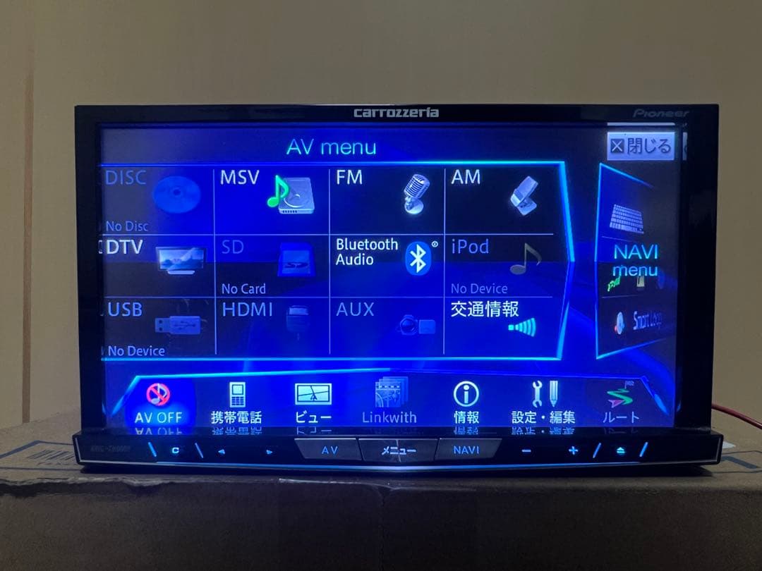 Pioneer carrozzeria カーナビ AVIC-zh0009