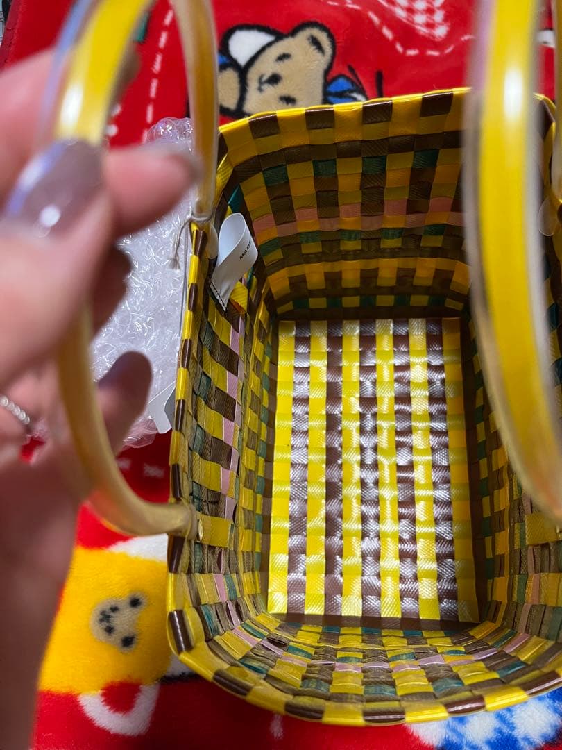 更にお値下げ❗️MARNI 編み込みかごバッグ　未使用品