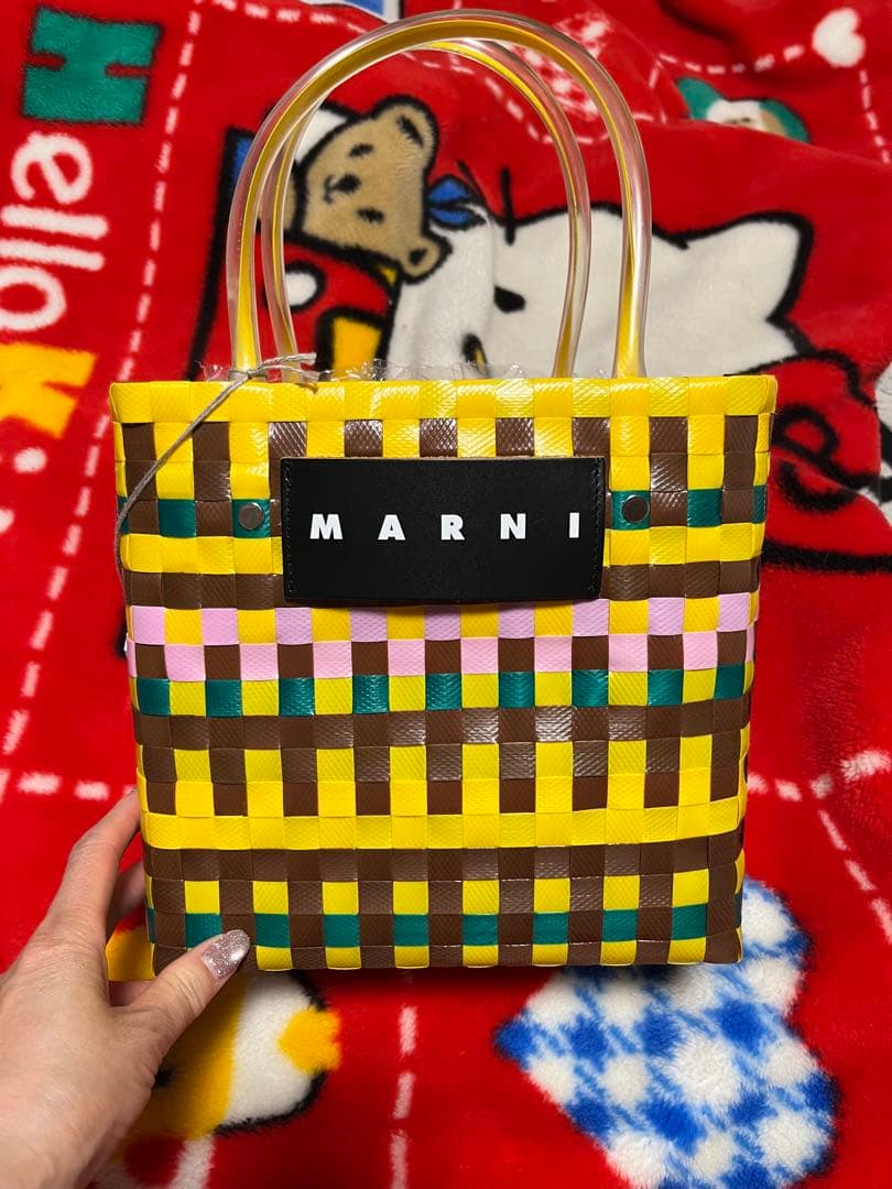 更にお値下げ❗️MARNI 編み込みかごバッグ　未使用品
