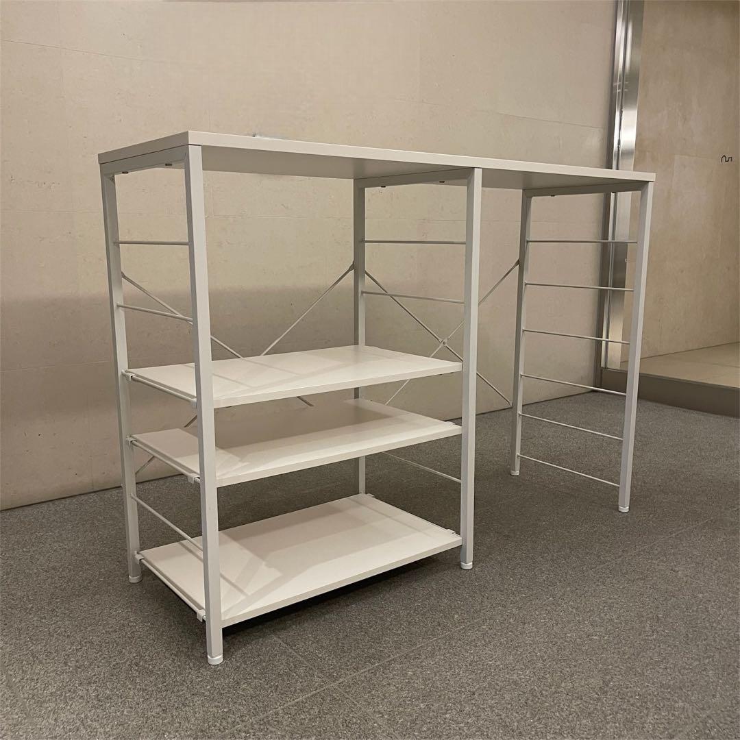 emery（エメリー）キッチンカウンター 120cm 幅 ホワイト