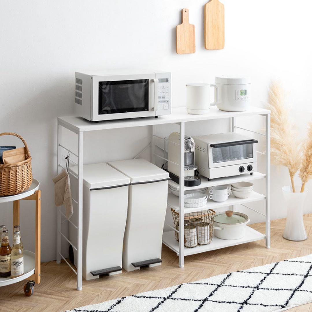 emery（エメリー）キッチンカウンター 120cm 幅 ホワイト