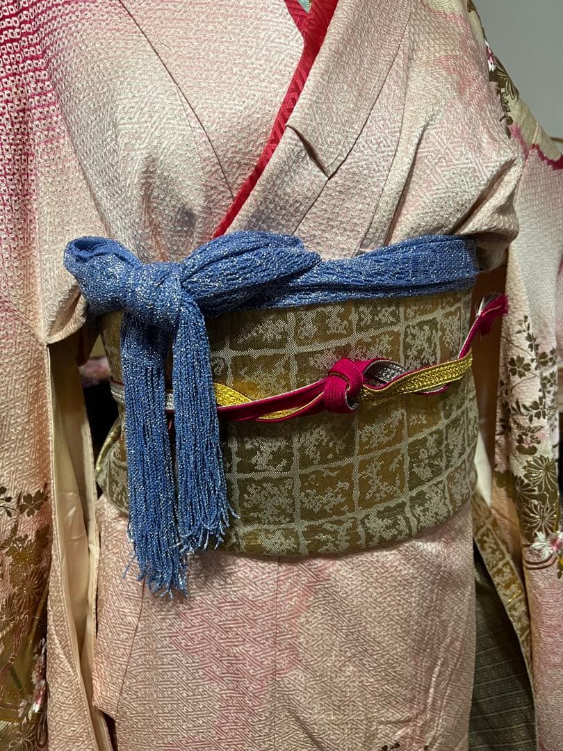 振袖フルセット✨振袖、帯、帯揚げ、帯締め、帯揚げ、重ね襟、半衿用刺繍リボンセット