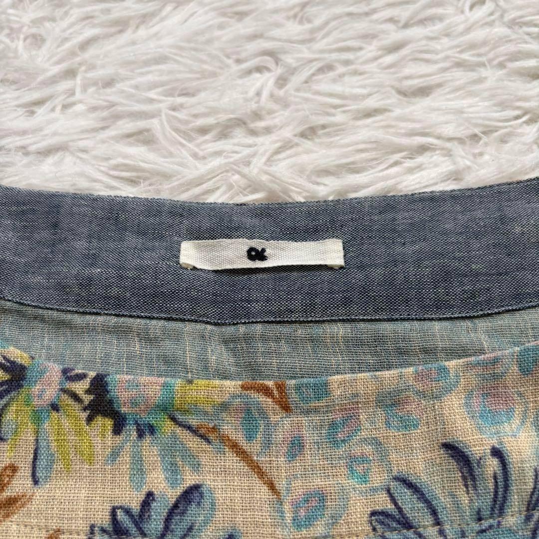 45rpm 二重織りガーゼの花柄ドレス　チュニック　ワンピース　フラワープリント