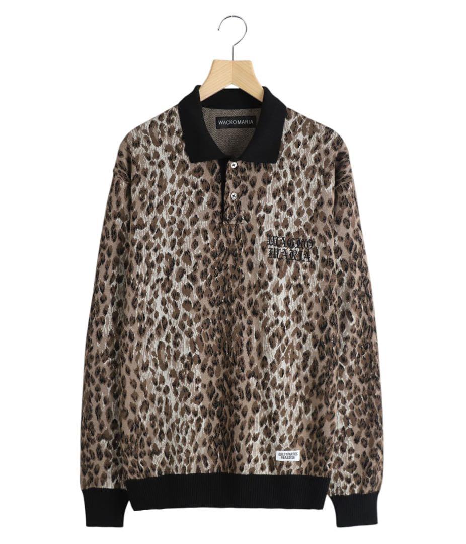 WACKO MARIA ワコマリア　ポロシャツ　長袖　レオパード