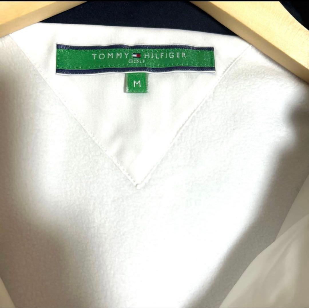 一度のみ使用★トミーヒルフィガーゴルフ　防風フーディ中綿ジャケット　M