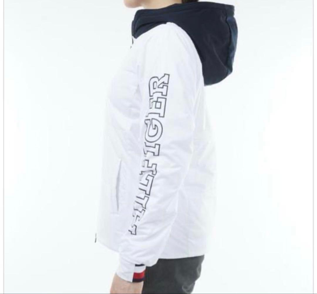 一度のみ使用★トミーヒルフィガーゴルフ　防風フーディ中綿ジャケット　M