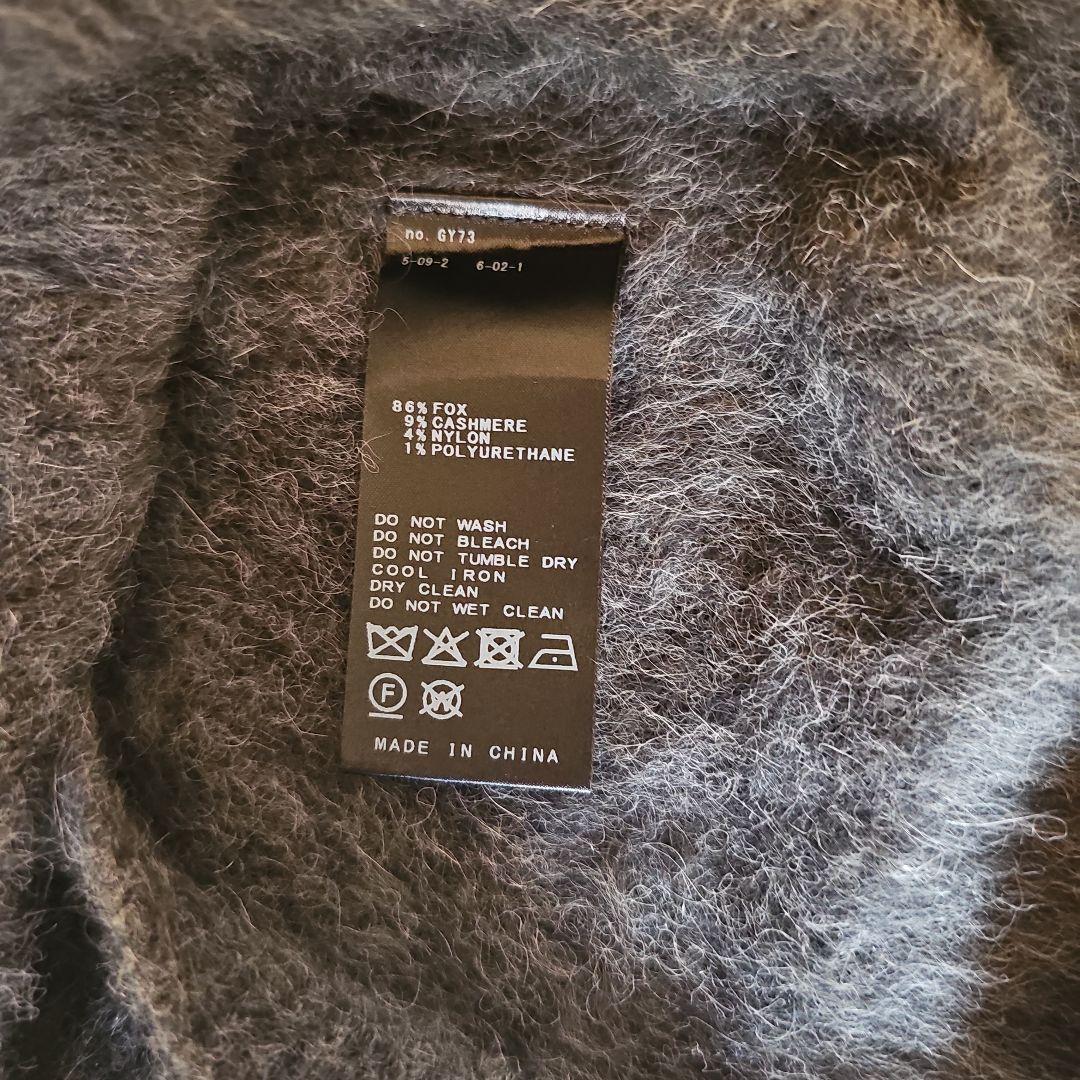 NOBLE　FOX/Caファーニットフロントボタンベスト