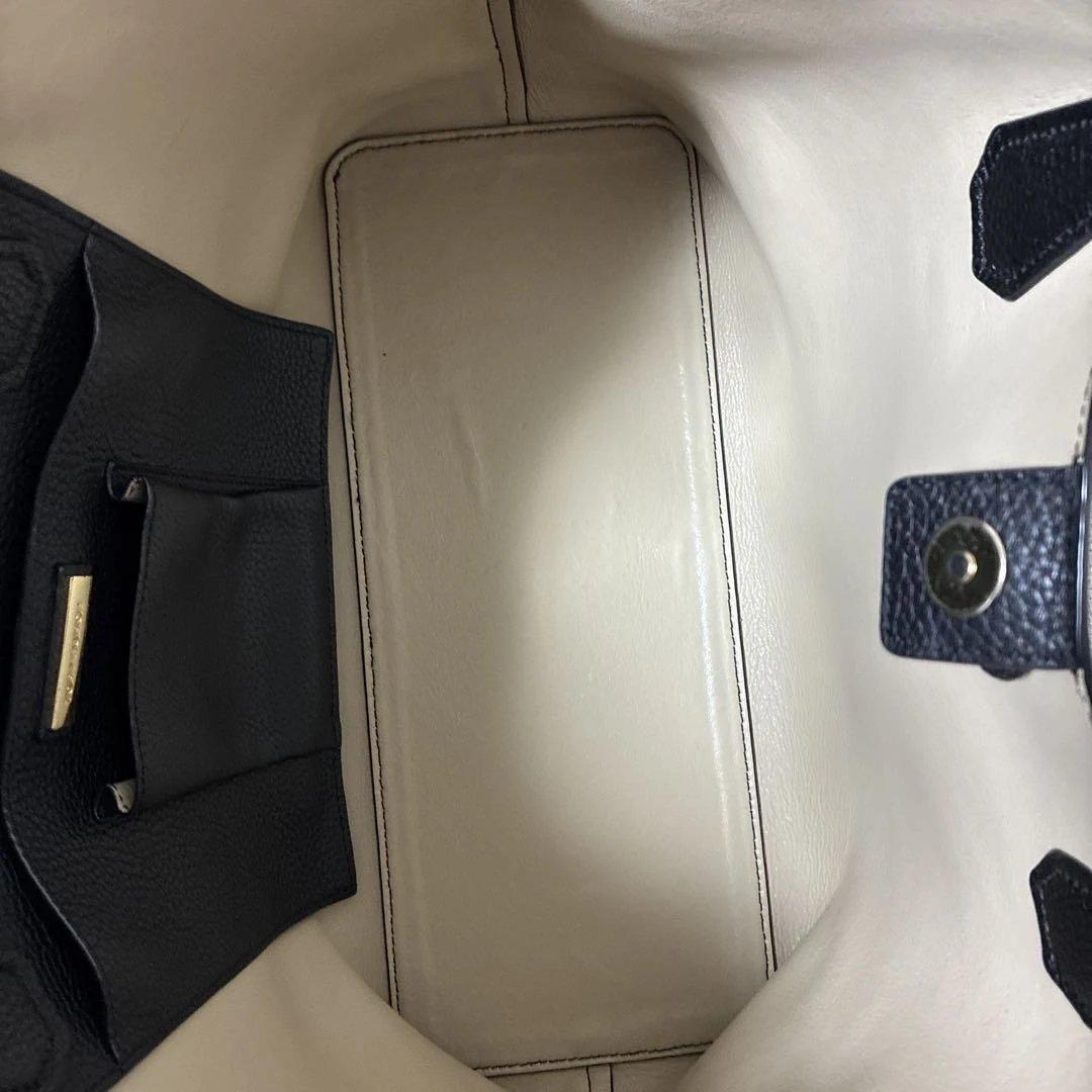 Tory Burch 黒 レザートートバッグ