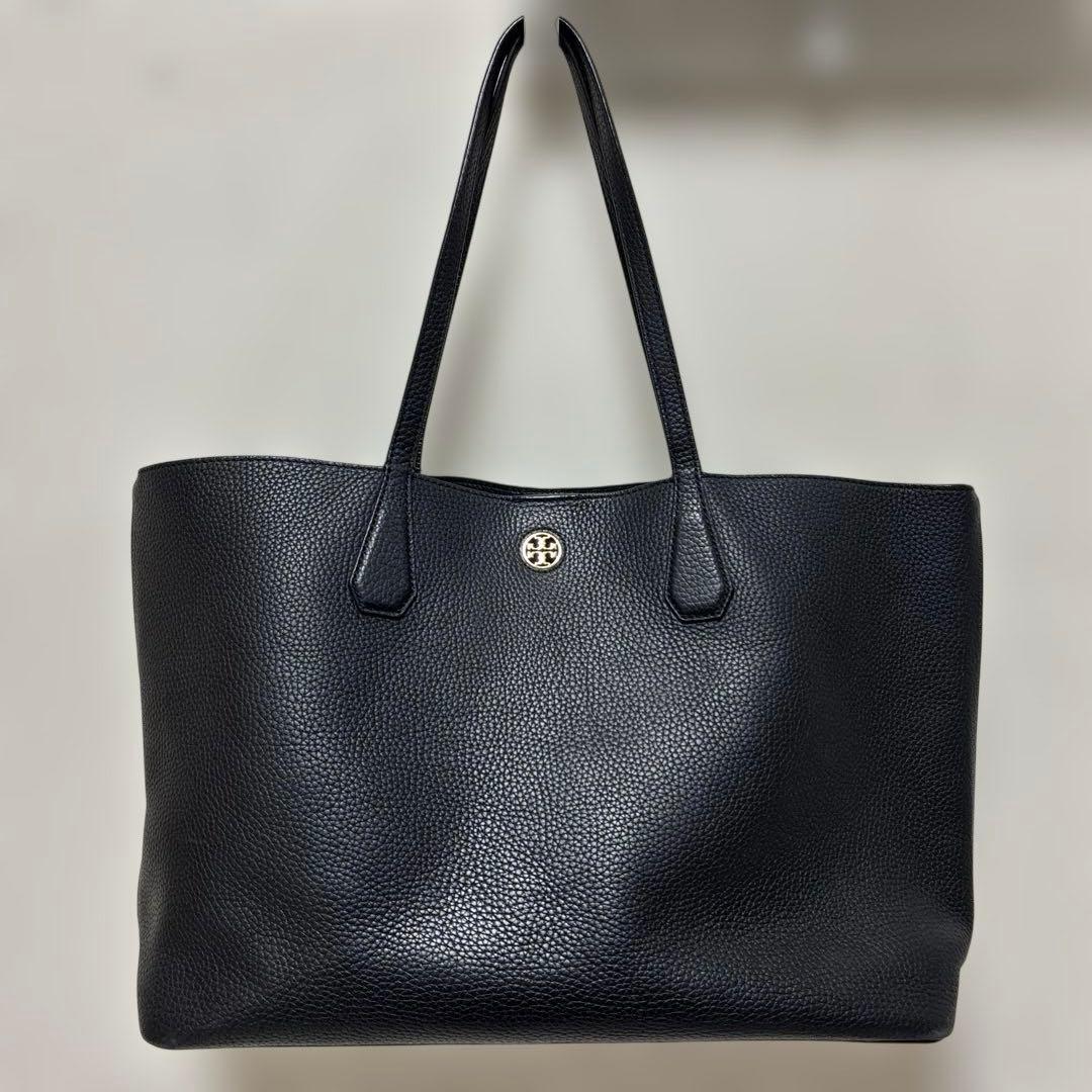 Tory Burch 黒 レザートートバッグ