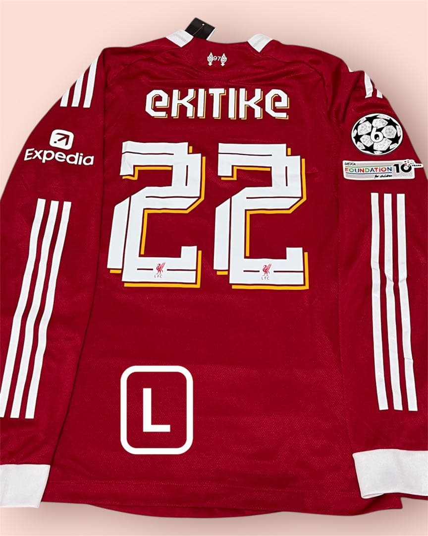 リヴァプール　エキティケ　選手着用モデル長袖ユニフォーム